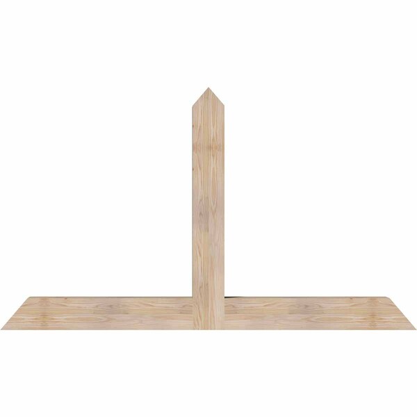Ekena Millwork Portland Smooth Timber Gable Bracket, Douglas Fir, 72"W x 42"H x 5 1/2"D x 5 1/2"F, 14/12 Pitch GBW072X42X0606POR00SDF - main
